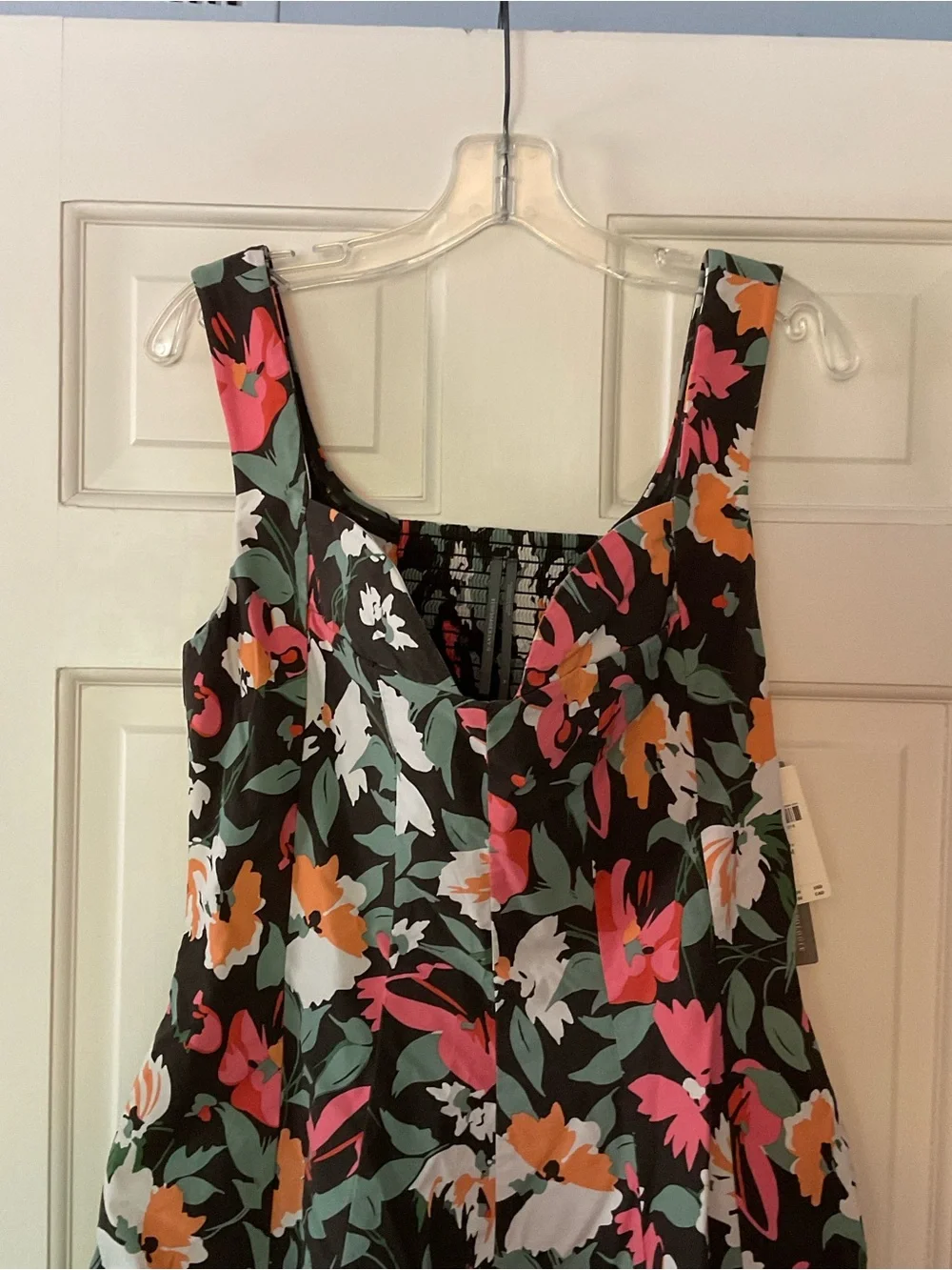 Anthropologie Sweetheart Floral Mini Dress Black Medium NWT Weekend Garden Party - Picture 6 of 15